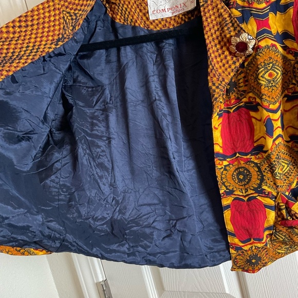 Componix petites Women's Multicolor blazer size 8 - Picture 6 of 8